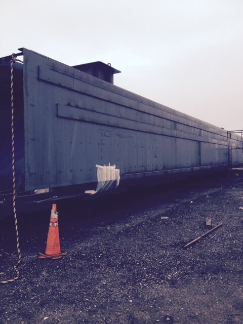 precon marine barge ready for the submerging