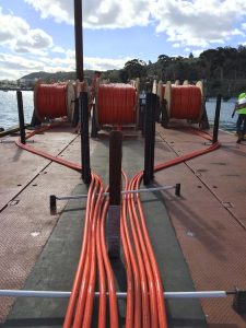 fiber optic cables ready to be installed