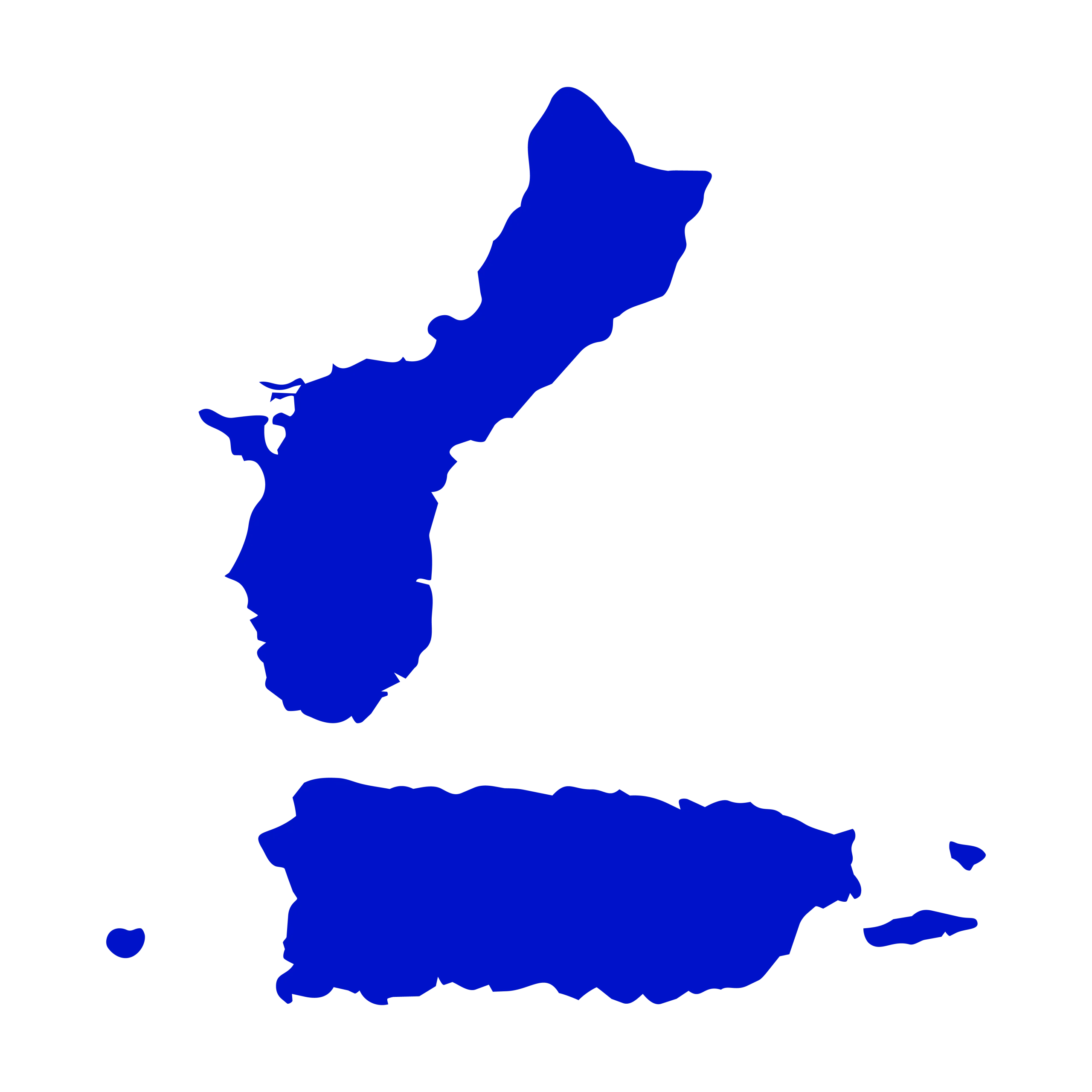 Marine Construction Locations - Guam & Puerto Rico Outline