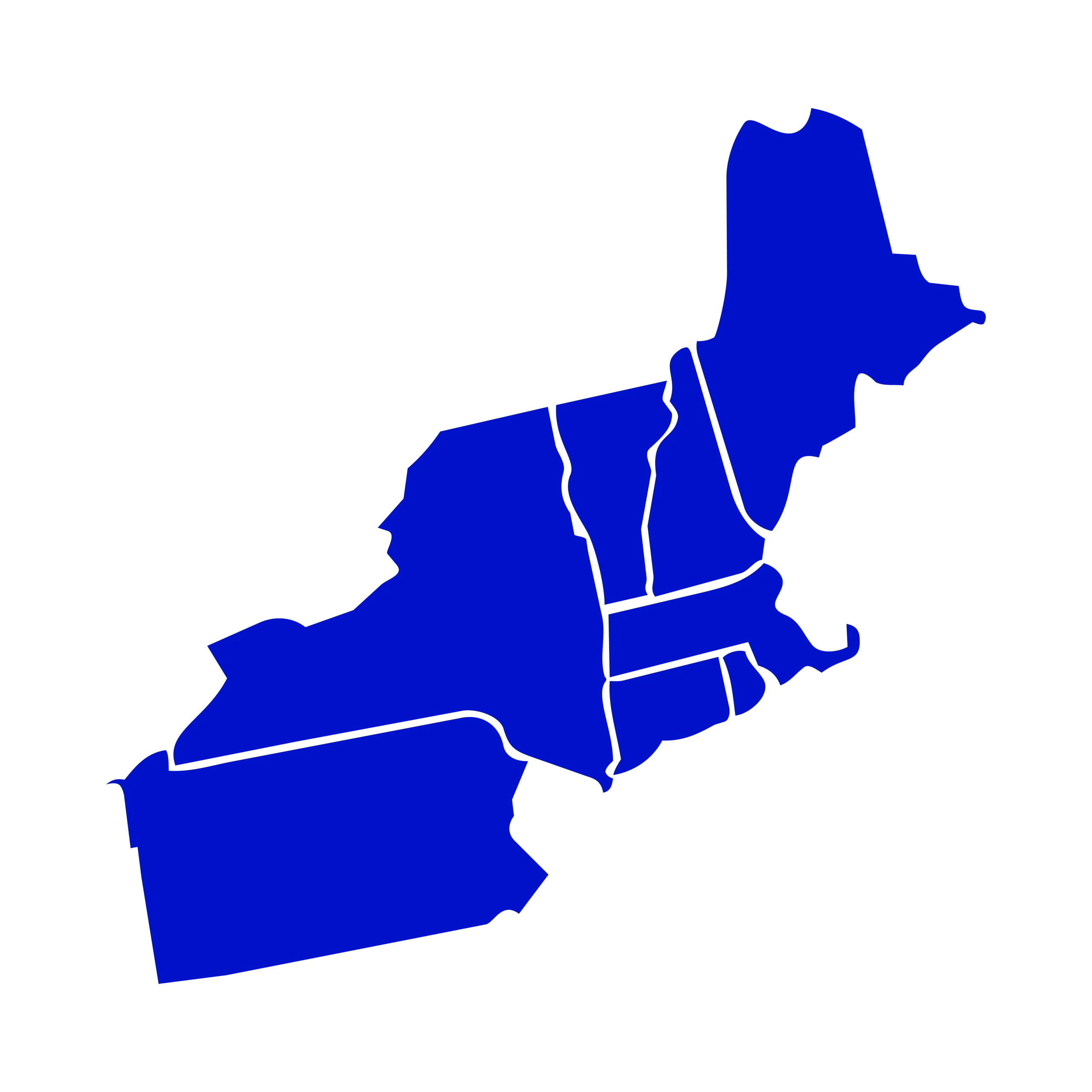 Marine Construction Locations - Northeast Outline